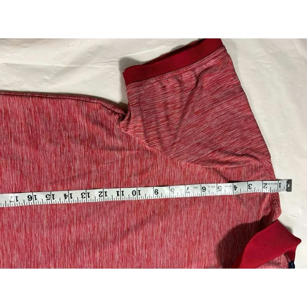 US Polo Assn Mens Polo Shirt Red Space Dye Short Sleeve L 11‎ 8028 47